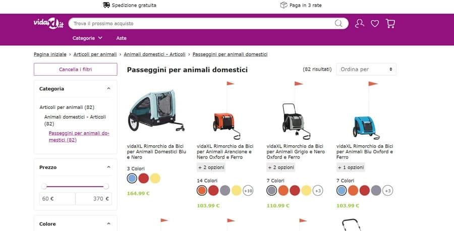 Vidaxl passeggini Online