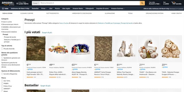 presepe in vendita Amazon - I Migliori Siti Dove Comprare Presepi