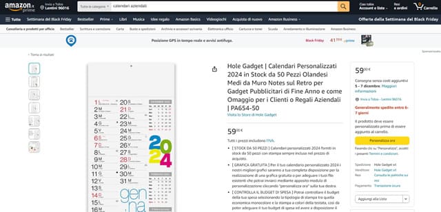 Calendari Aziendali Personalizzati