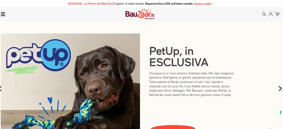 BauZaar - Sito per Animali Bauzaar Negozio per animali online