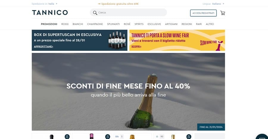 Tannico Homepage Vini