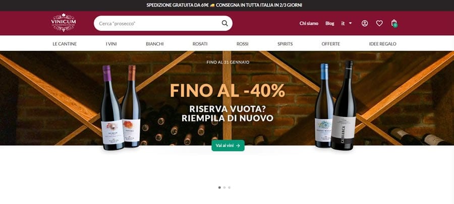 Vinicum - Vinoteca Online Vinicum Homepage