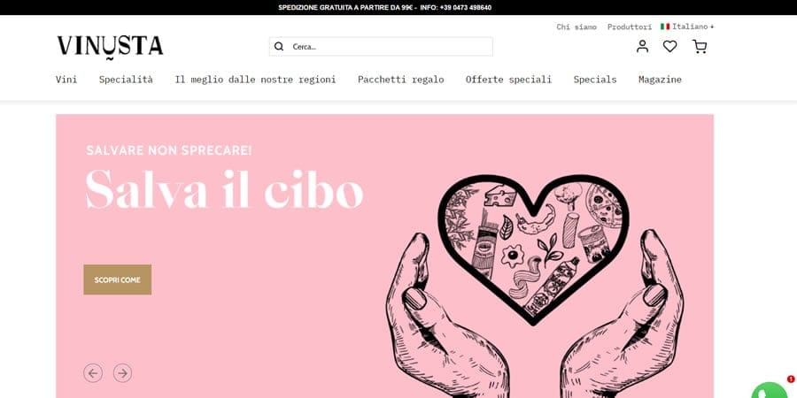 Vinusta Vinusta Homepage