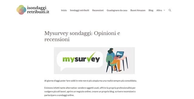 mysurvey sondaggi retribuiti
