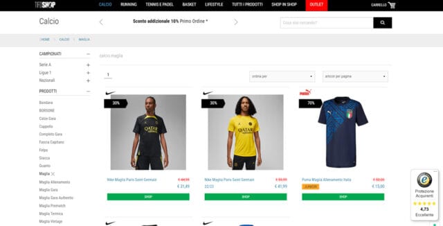 Tifoshop - Maglie di Calcio Tifoshop