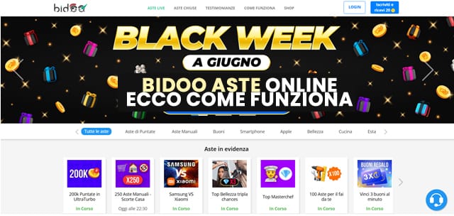 Bidoo aste online
