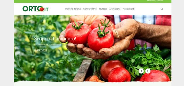 Orto.it - Screen shot