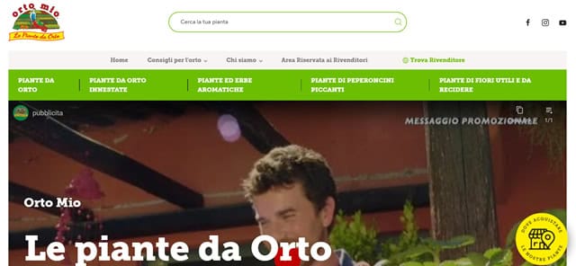 ortomio.it homepage