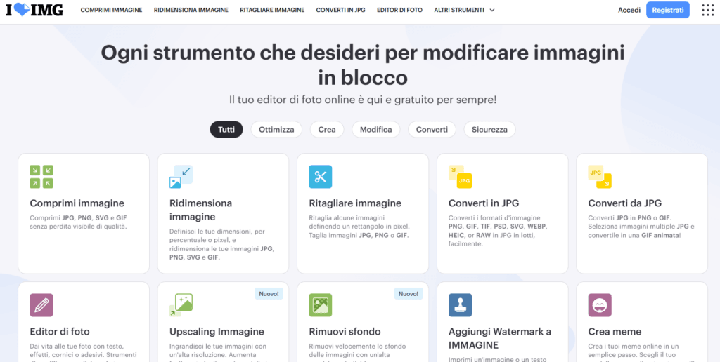 Iloveimg: La Suite Tutto-in-Uno Iloveimg: La Suite Tutto-in-Uno