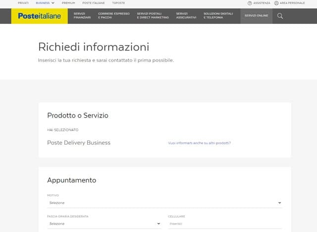 Come farsi chiamare da SDA per una spedizione