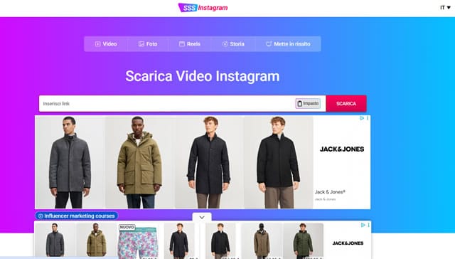 SSSInstagram come scaricare video instagram