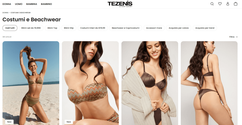 tezenis costumi da bagno