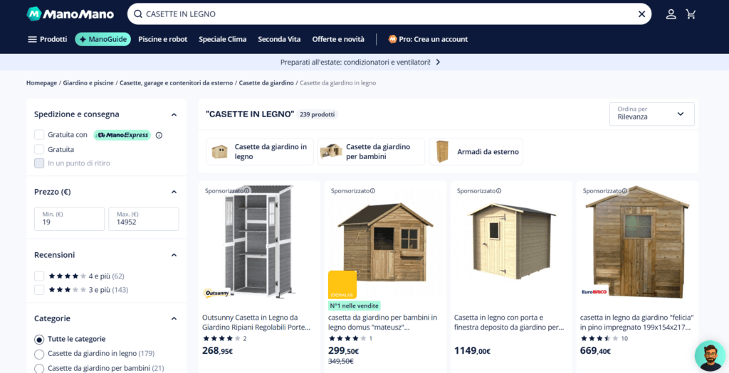manomano casa in legno