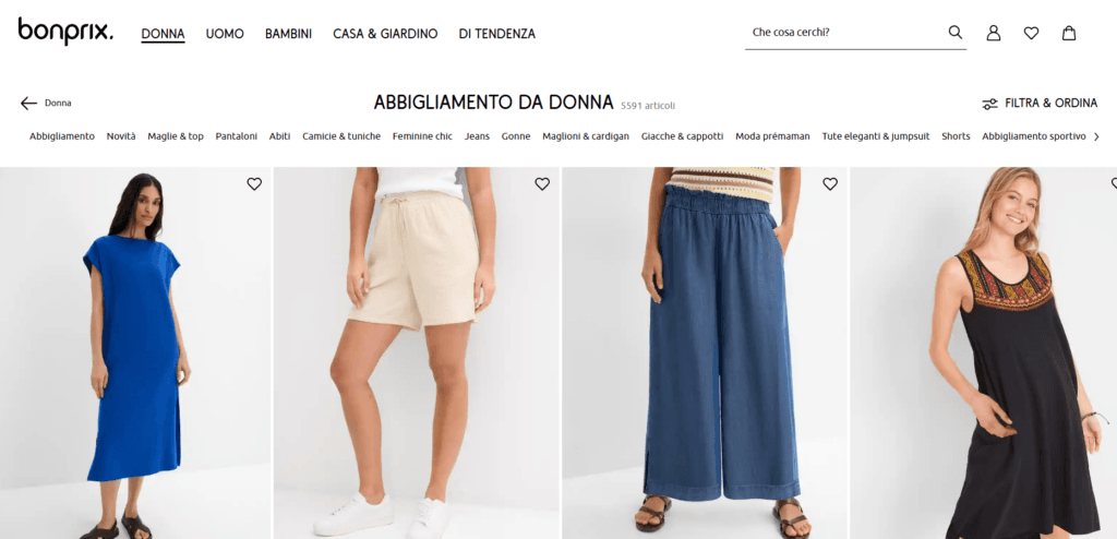 Bonprix abbigliamento economico