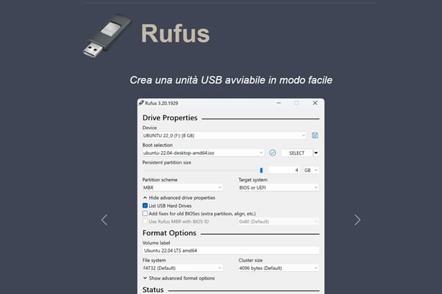 Come usare Rufus
