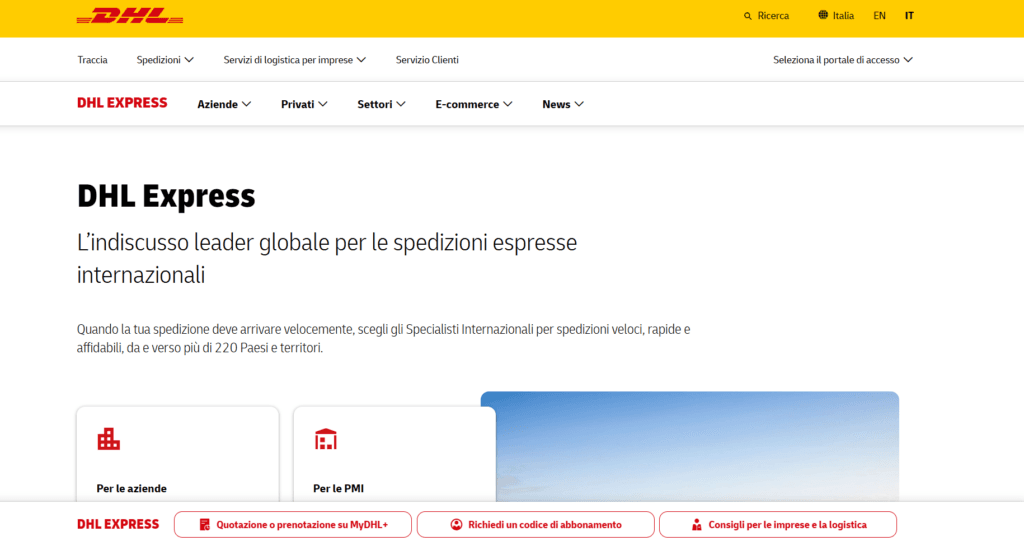 contatti dhl