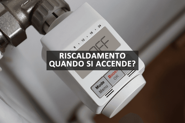 riscaldamento quando si accende.f
