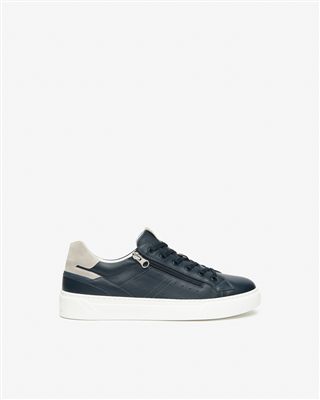 NeroGiardini Sneakers Uomo in Pelle, Blu (E601130U)