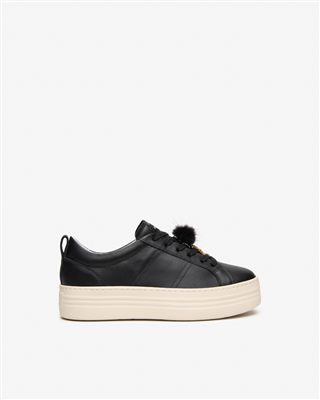 NeroGiardini Sneakers Donna in Pelle, Nero (I617440D)