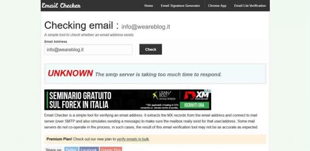 Checking Email Come Verificare Indirizzi Email Esitenti e Validi