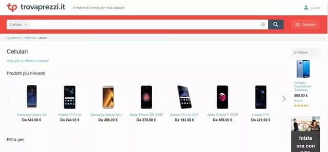 Trovaprezzi - Comparatore Prezzi Online comparatore prezzi