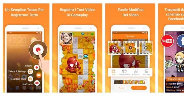 DU Recorder - Registratore schermo e Video Editor Come registrare lo schermo di uno Smartphone