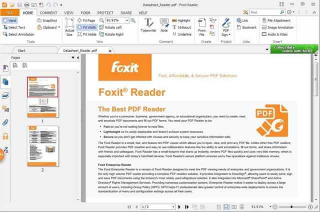 apri file pdf foxit
