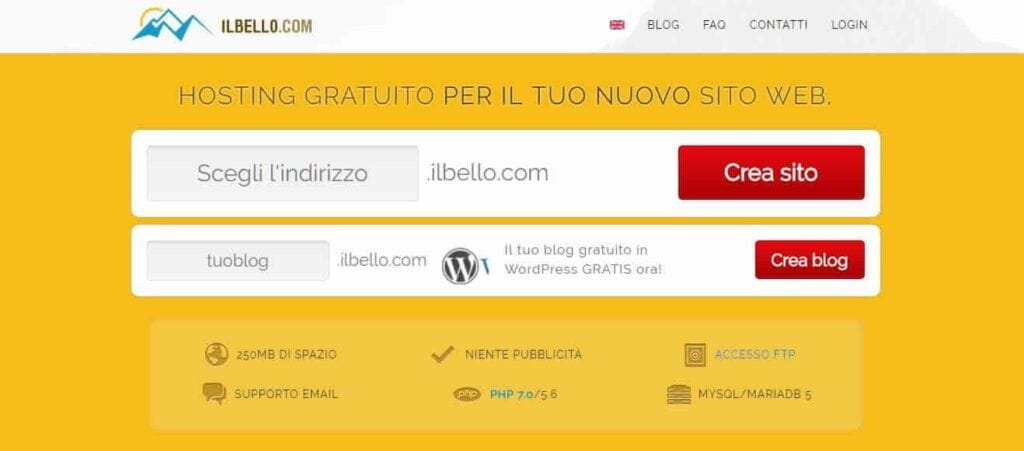 ilbello I migliori Servizi di Hosting Gratuiti Italiani