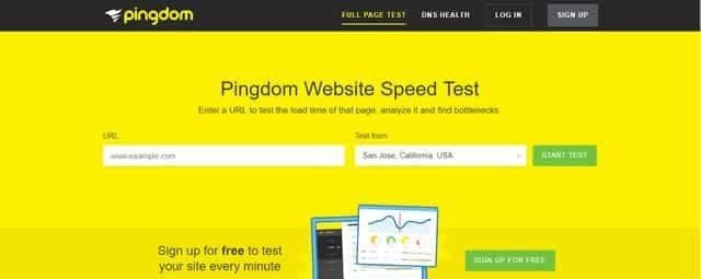 Pingdom Website Speed Test I migliori strumenti per testare la velocità di un sito web