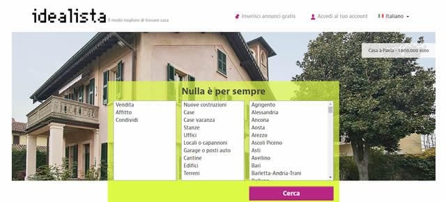 Idealista I migliori siti per vendere o cercare casa