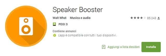 Super Loud Volume Booster App per Aumentare Volume su Android
