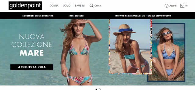 Goldenpoint - Intimo I Migliori Siti di Abbigliamento Intimo