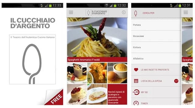Il cucchiaio d'argento app di cucina gratis