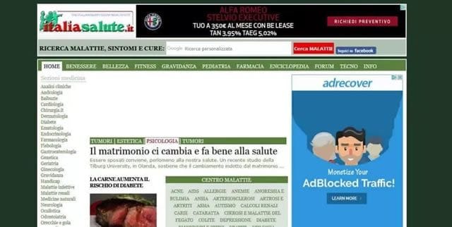 Italia Salute Siti affidabili sulla salute e medicina