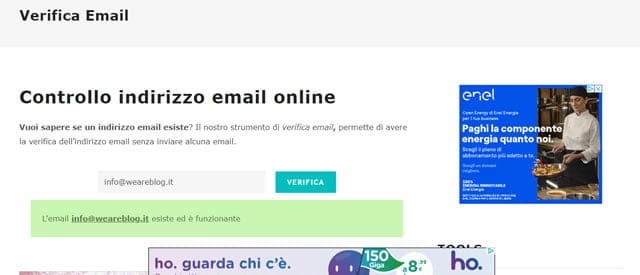 Mio-Ip.IT Verifica Indirizzo Email
