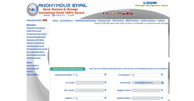 5ymail.com 5ymail.com email anonime