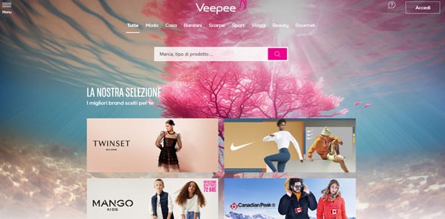 Veepee Home Page Veepee come fare shopping online