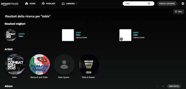 Amazon Music Amazon Music homepage