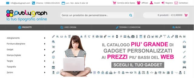 Publygraph I Migliori Siti per Gadget Personalizzati