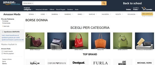 Amazon I Migliori Siti Dove Acquistare Borse Online