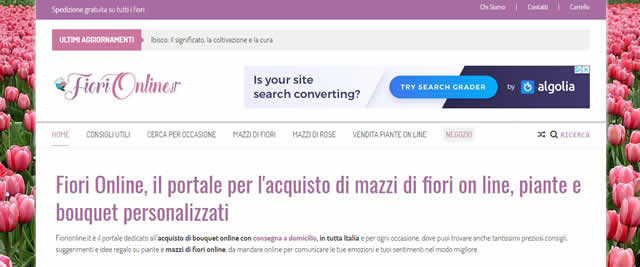 Fiorionline.it I Migliori Negozi di Fiori e Piante Online