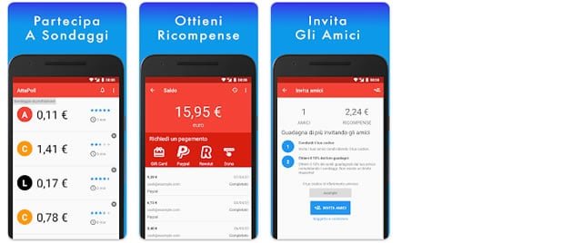 AttaPol - Sondaggi Retribuiti app che paga