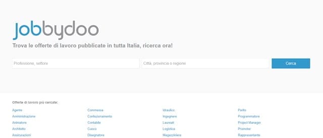 Jobbydoo Jobbydoo offerte di lavoro I Migliori Siti per Cercare Lavoro in Italia e All'Estero
