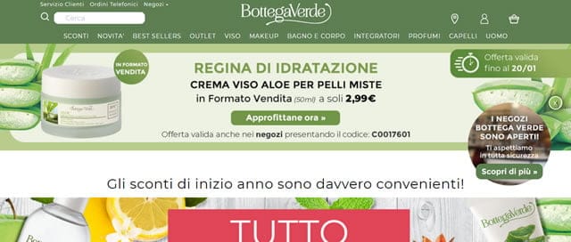 Bottega Verde Bottega Verde salute e bellezza