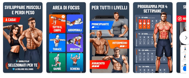 Esercizi a casa Esercizi a casa - Applicazione esercizi fisici