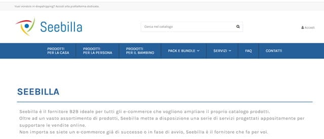 Seebilla - Dropshipping Italiano Seebila Dropshipping Italiani
