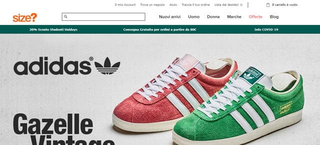 Size? Size? Scarpe sportive