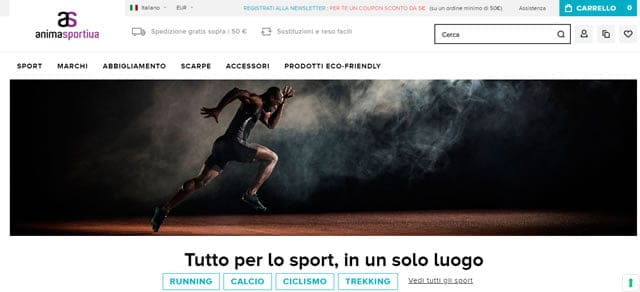 Anima Sportiva  Anima Sportiva abbigliamento e accessori per lo sport