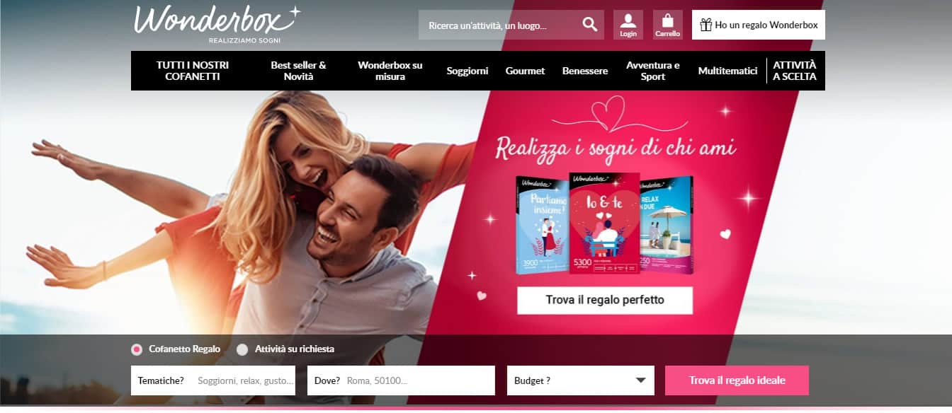 Wonderbox wonderbox idee regalo