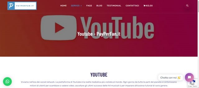 Payperfan youtube visualizzazioni